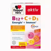Doppelherz Aktiv B12 C D3 Energie Immun 30 St Tabletten