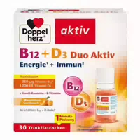 Doppelherz Aktiv B12 D3 Duo Aktiv 8 St Trinkampullen