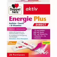 Energie Plus Koffein Taurin B Vitamine Direct 20 Portionsbeutel