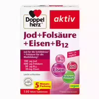 Doppelherz Jod Folsäure Eisen B12 Tablet 150 St