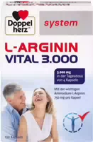 Doppelherz System l Arginin Vital 3000 Doppelpack 2x120 st Kapseln