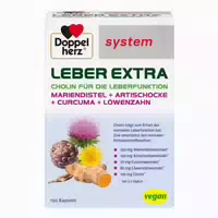 Doppelherz Leber Extra Kapseln mit Cholin, Zink und Pflanzenextrakten
