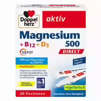 Doppelherz Aktiv Magnesium 500 B12 D3 Depot Direct 60 Portionen