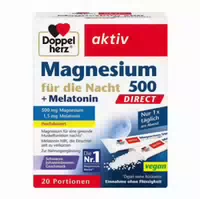 Doppelherz Magnesium 500 für die Nacht Melatonin Direct