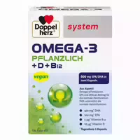 Doppelherz System Omega 3 Pflanzlich 60 St Kapseln