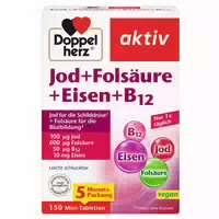 Doppelherz Aktiv Jod Folsäure Eisen B12 150 Tbl