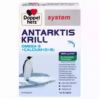 Doppelherz System Antarktis Krill Omega 3 Calcium D B1 60 st