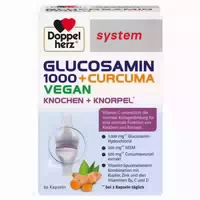 Doppelherz Glucosamin 1000 Curcuma Vegan Syst Kapseln
