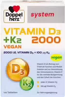 Doppelherz System Vitamin D3 K2 2000 I E 120 st Tabletten
