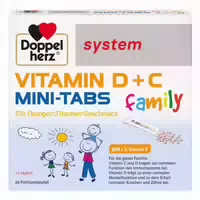 Doppelherz System Vitamin D C Mini Tabs Family 20 st Pellets