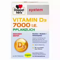 Doppelherz Vitamin D3 7000 I E Pflanzlich Sys Tab 60 St