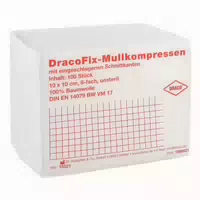 Dracofix Op Kompressen 10x10 Cm Unsteril 8fach 100 St Kompressen