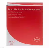 Dracofix Peel Kompressen 10x10 Cm Steril 8fach 25x2 St Kompressen