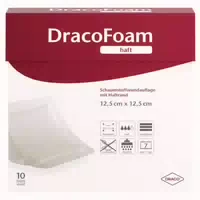 Dracofoam Haft Schaumstoff Wundaufl 12,5x12,5 Cm 10 St Verband