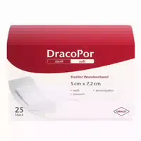 Dracopor Wundverband 5x7,2 cm Steril 25 st Verband