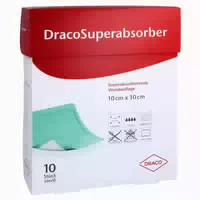Dracosuperabsorber 10x10 Cm Wundauflage 10 St