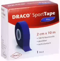 Draco Sporttape 1 Tapeverband 10 m X 2 cm Blau
