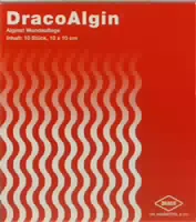 Dracoalgin 10x10 cm Alginat Wundauflage 10 st Kompressen