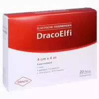 Dracoelfi Elastische Fixierbinde 4 Cm X 4 M Gekreppt 20 St