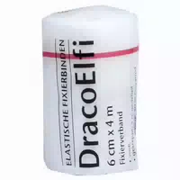 Dracoelfi Elastische Fixierbinde 6cmx4m Gekreppt 1 St
