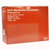 Dracoelfi Elastische Fixierbinde 8cmx4m Gekreppt 20 St