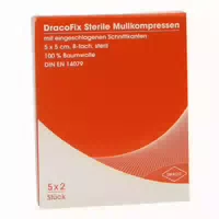 Dracofix Peel Kompressen Steril 5 X 5 cm 8fach 5 X 2 Kompressen
