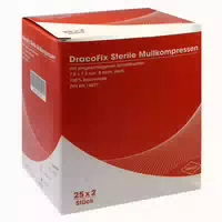 Dracofix Peel Kompressen 7,5x7,5 Cm Steril 8fach 25x2 St Kompressen