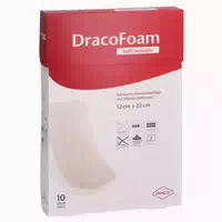 Dracofoam Haft Sensitiv Schaumst Wund 12 10 St