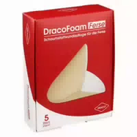 Dracofoam Schaumstoff Wundauflage Ferse 5 St Verband