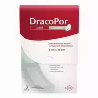 Dracopor Sensitiv 8x15 Cm Steril Mit Silikonkleber