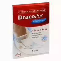 Dracopor Waterproof Wundverband 5x7,2 Cm Steril 25 St Verband