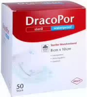 Dracopor Waterproof Wundverband 8 X 15 cm Steril 20 Stück