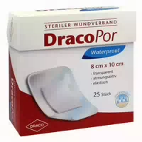 Dracopor Waterproof Wundverband 8x10cm Steril 25 St