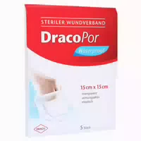 Dracopor Waterproof Wundverband 15x15 cm 5 st
