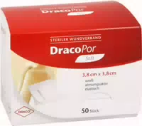 Dracopor Waterproof Wundverband 3,8x3,8 cm Steril 10 st Pflaster