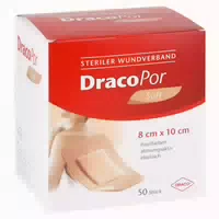Dracopor Wundverband 8x10 Cm Steril Haut 50 St