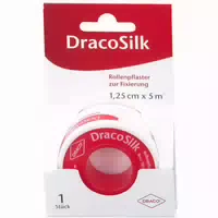Dracosilk Rollenpflaster 1,25 cm X 5 m 1 st Pflaster