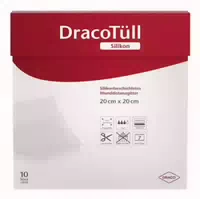 Dracotüll Silik 20x20cm Silikonbesch Wundkont Aufl 10 St