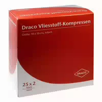 Vliesstoff Kompressen 10x10 cm Steril 4fach 25x2 st Kompressen