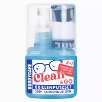 Buddycare Clean & Go Brillenputzset 3 In 1 30 Ml