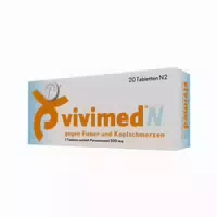 Vivimed N Gegen Fieber Und Kopfschmerzen, Schmerztabletten Mit Paracetamol 20 St Tabletten