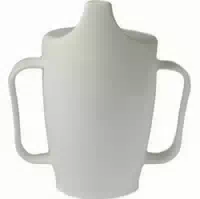 Einnehmebecher Mit 2 Griffen Deckel 12mm Weiß