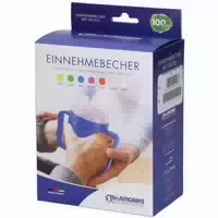 Dr Junghans Einnehmebecher 250 ml Milchig mit 2 Deckel 4 12 mm ohne Henkel
