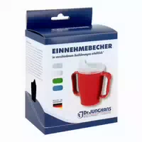 Einnehmebecher Mit 2 Griffen 2 Deckeln 4 12mm Blau