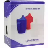 Einnehmebecher mit Deckel und Mundansatz Weiß