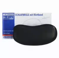 Schlafbrille Mit Klettband Schwarz