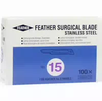 Skalpellklingen Einmal Fig 15 Feather 100 St