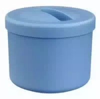 Prothesenbehälter Blau Kunststoff mit Deckel