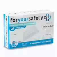Dr Kuechler Medical Wundpflaster 10x15 cm Steril Sensitiv 25 st