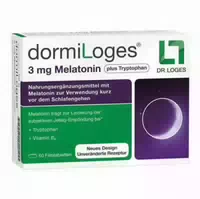 Dormiloges 3 Mg Melatonin Plus Tryptophan Filmtabletten